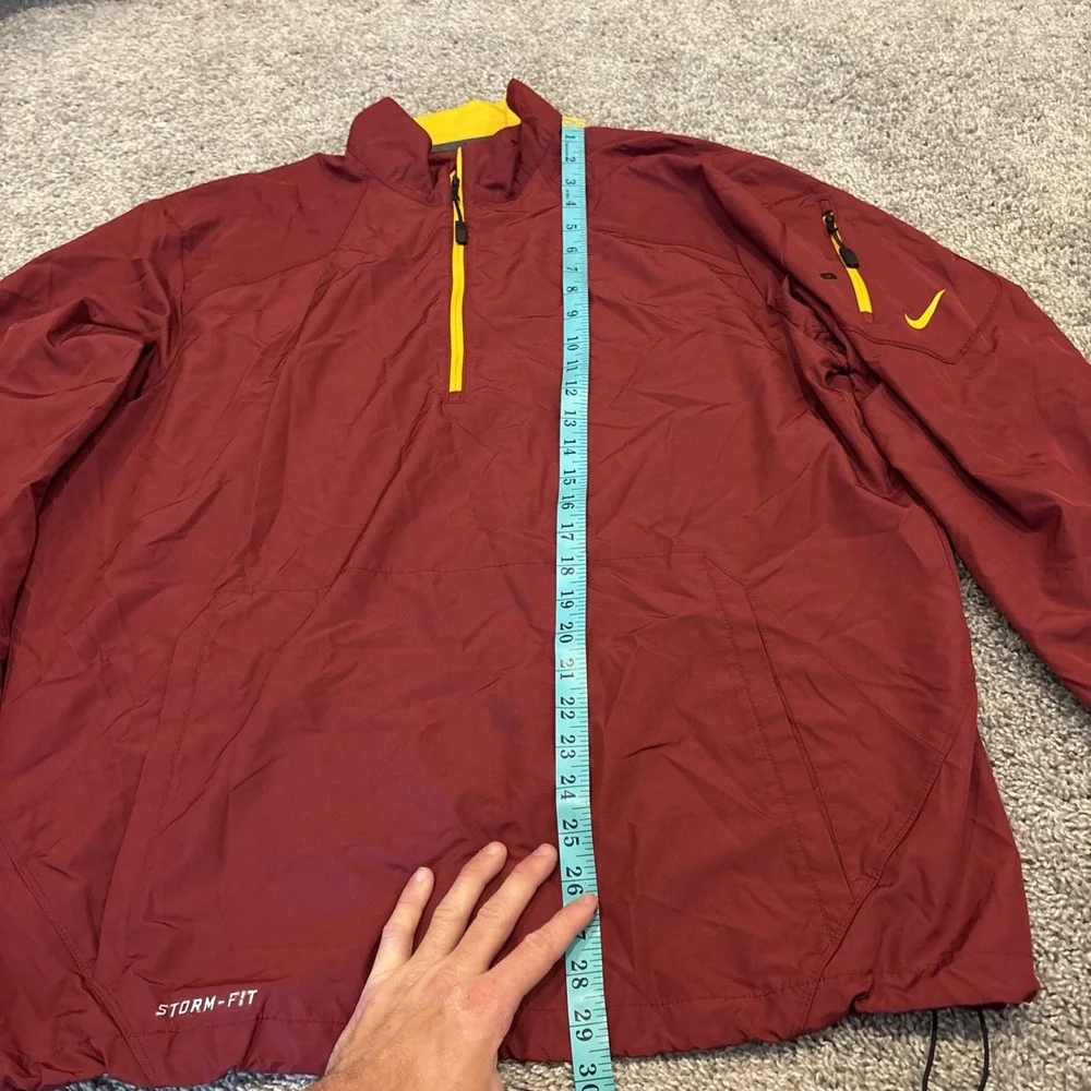 Nike Storm-Fit 1/4 Zip Windbreaker Pullover Jacket Mens Med Red Florida State?